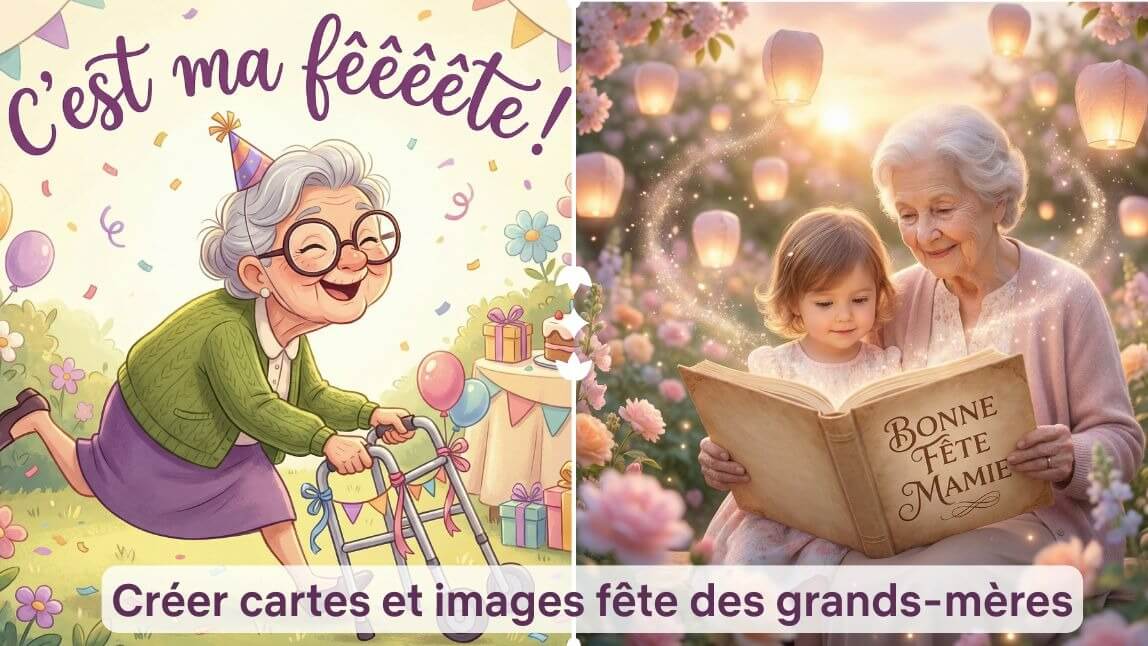 Comment créer une carte virtuelle pour la fête des grands-mères 2026