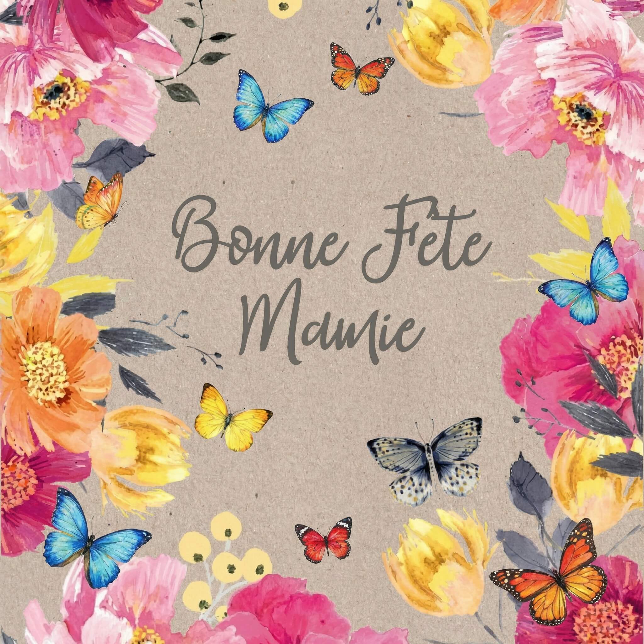 Créer image avec citation bonne fête mamie