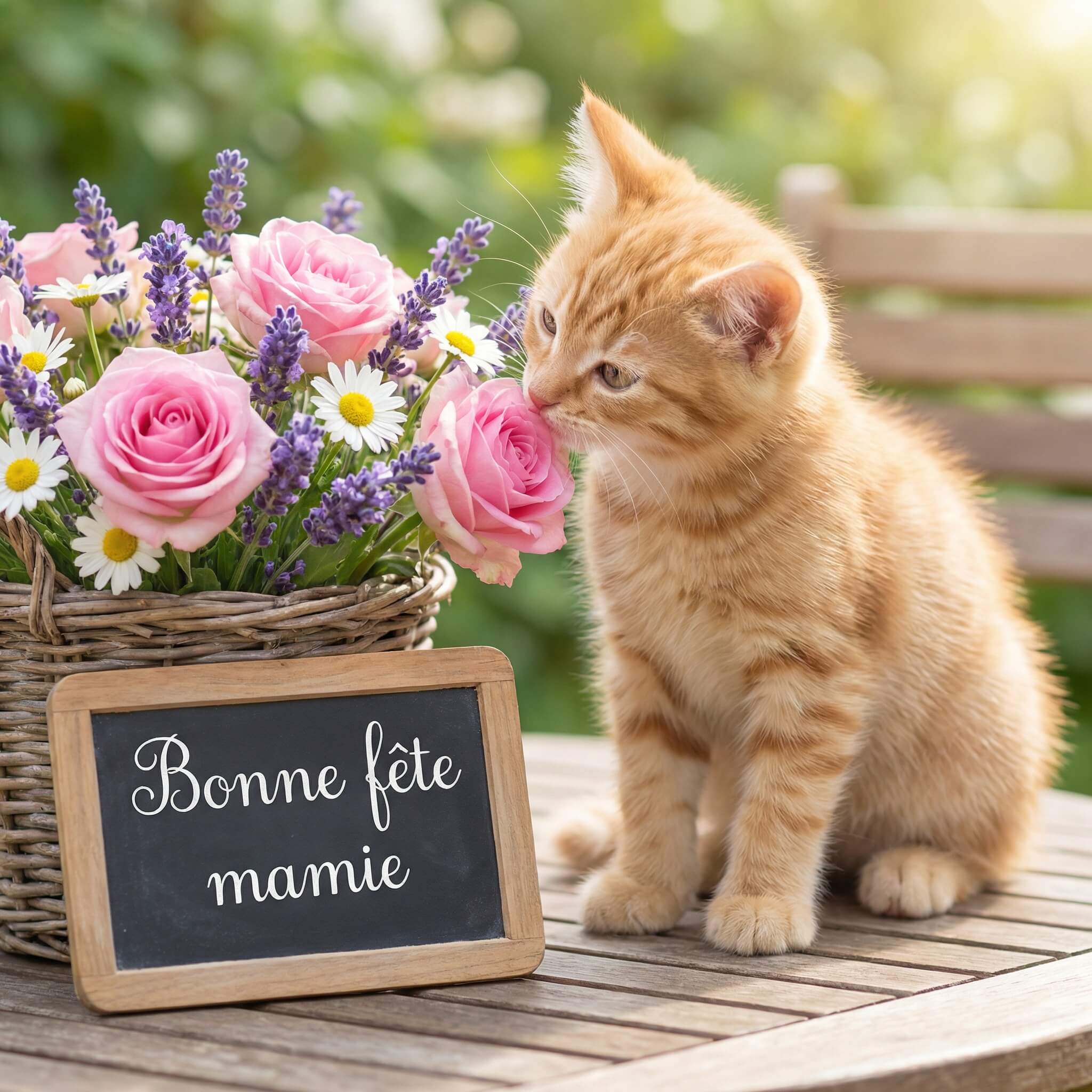 Créer carte bonne fête grand mère