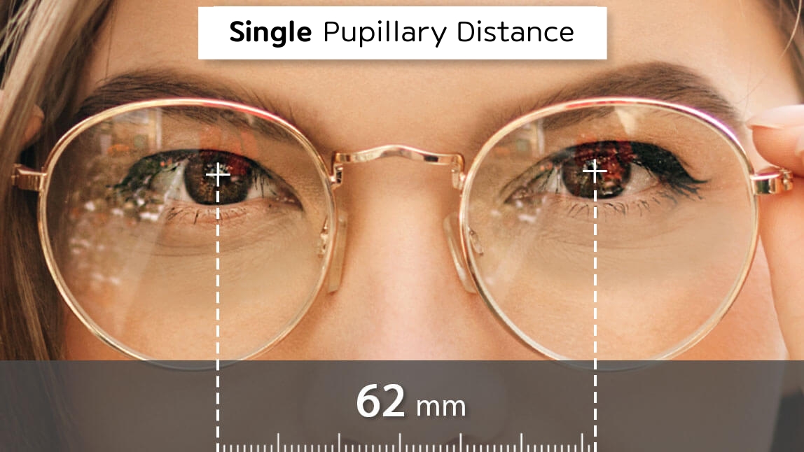 Single pupillary distance