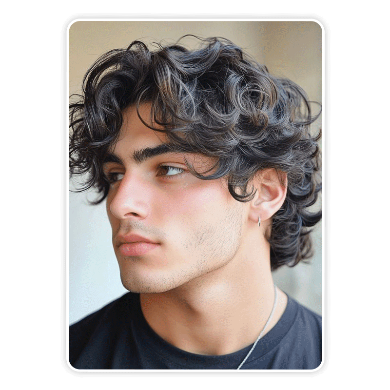 Keep curls defined and healthy with these maintenance tips. Find the best curly hair for men now with virtual try-on.
