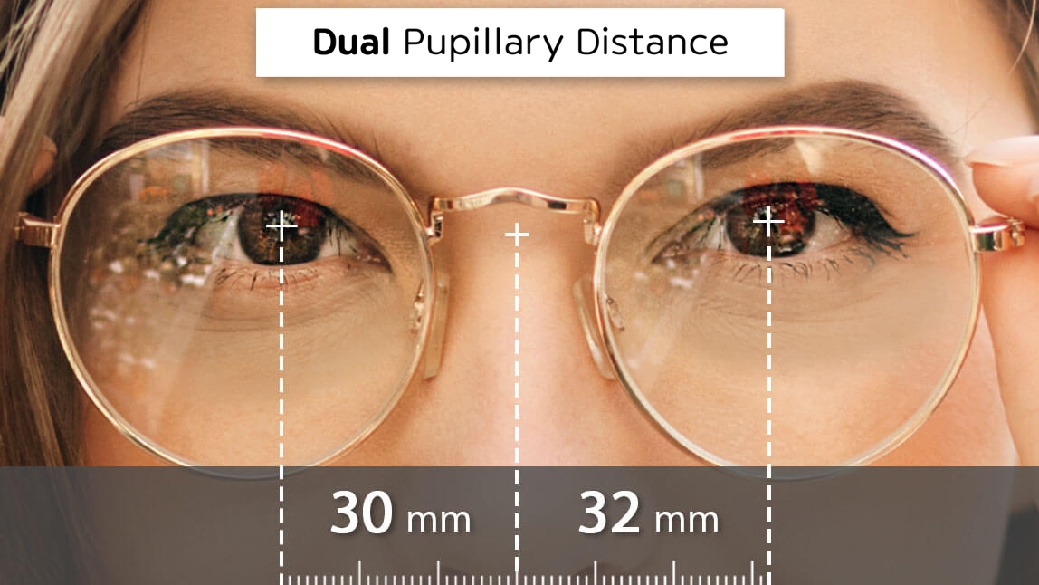Double pupillary distance