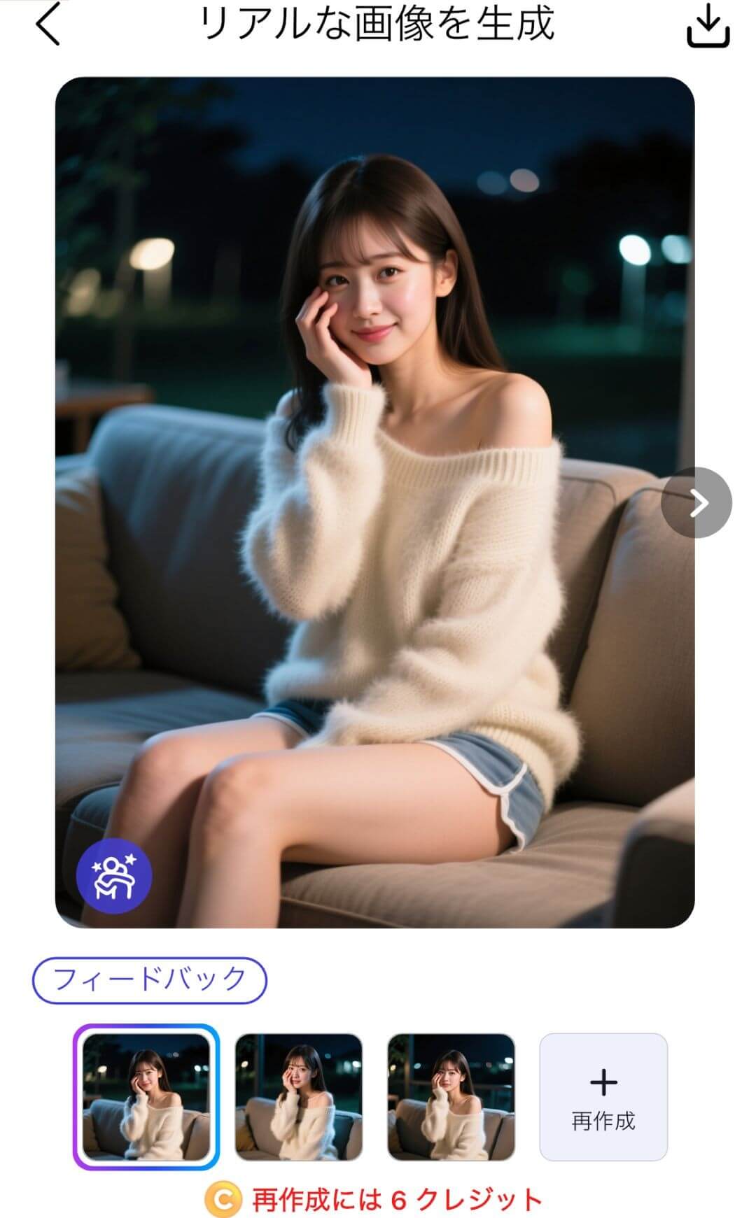 YouCamAIのAIグラビア