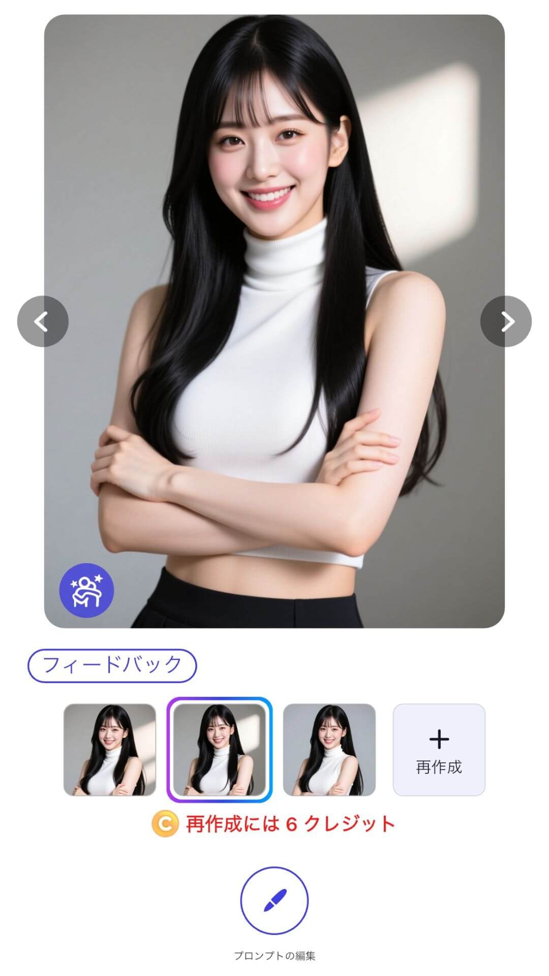『YouCam AI Pro』で生成したAIグラビア