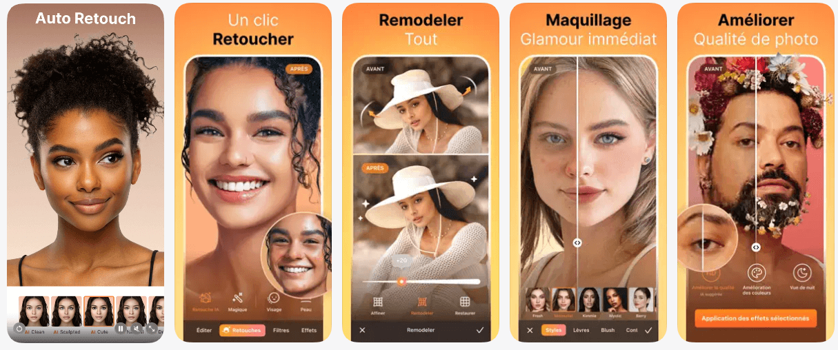 Airbrush : application retouche photo