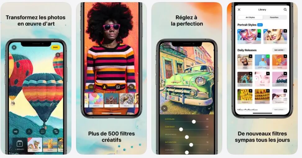 Prisma : application retouche photo