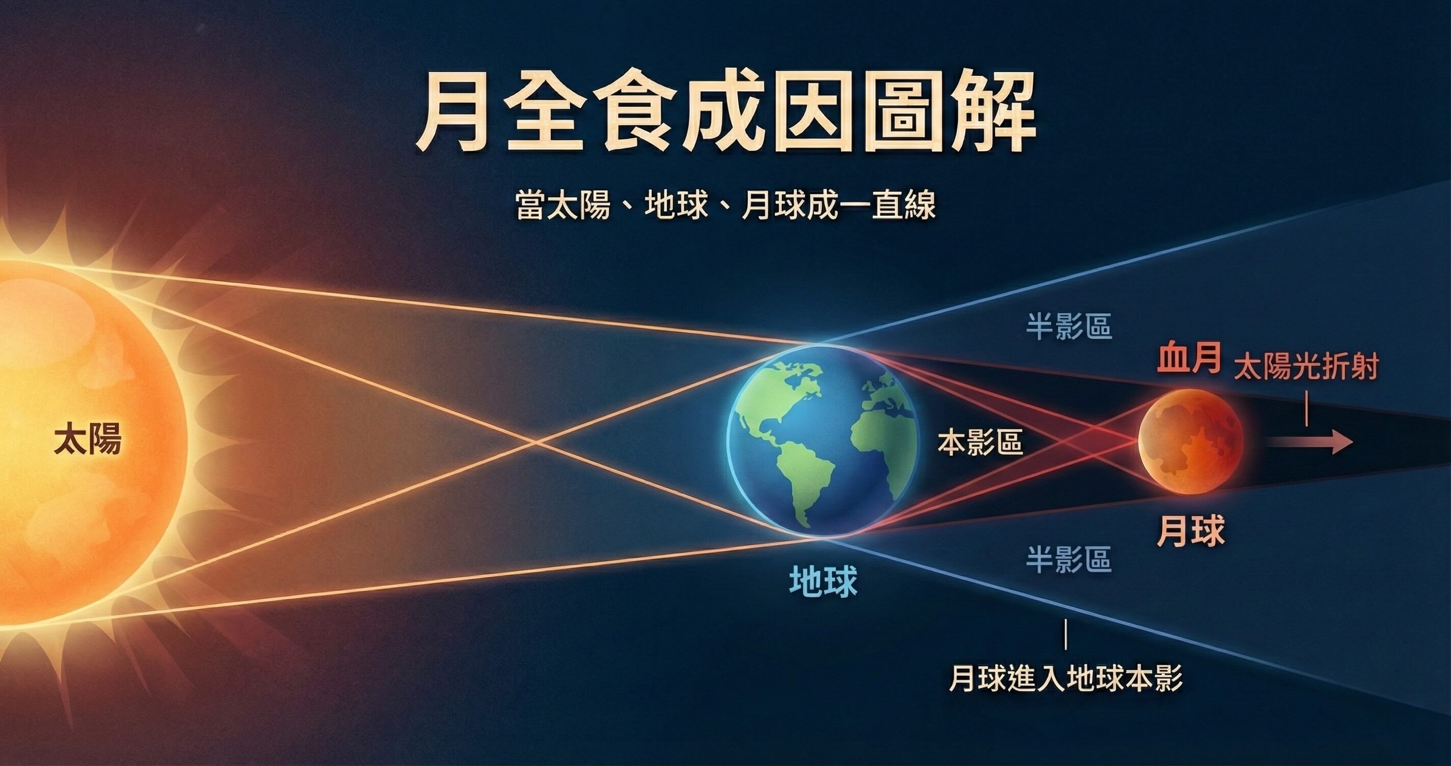 月全食是什麼?血月產生圖解 3/3元宵節血月亮-iPhone 拍月亮參數設定與修圖教學示範