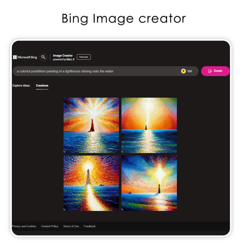 Bing Image Creator von Microsoft Ein KI-generiertes Bild eines Pandas, der als DJ auflegt, erstellt mit dem Bing Image Creator.
