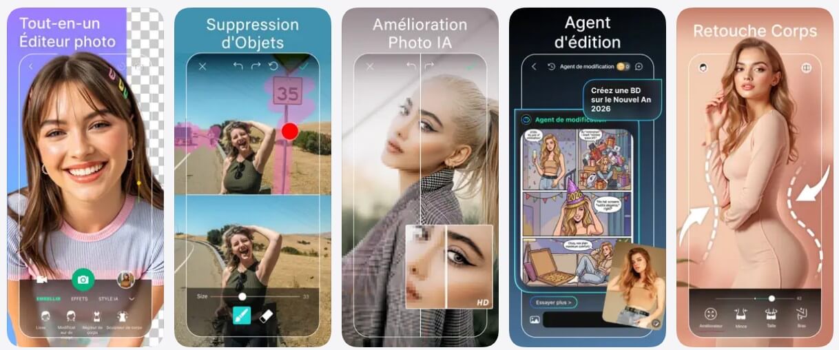YouCam Perfect : application retouche photo IA 
