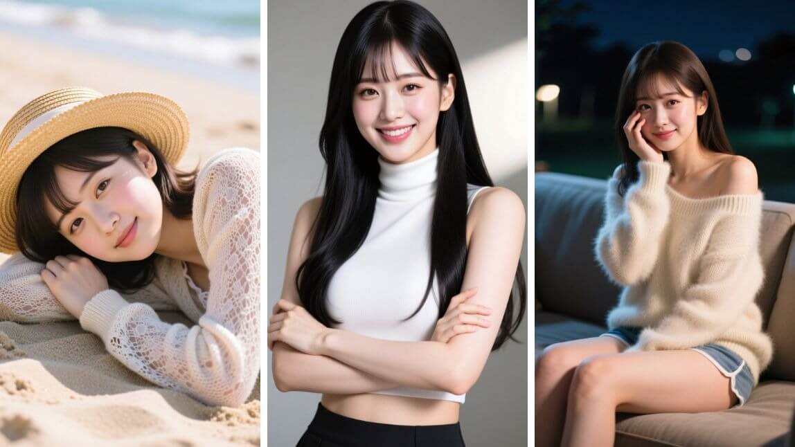 AI グラビア画像を生成