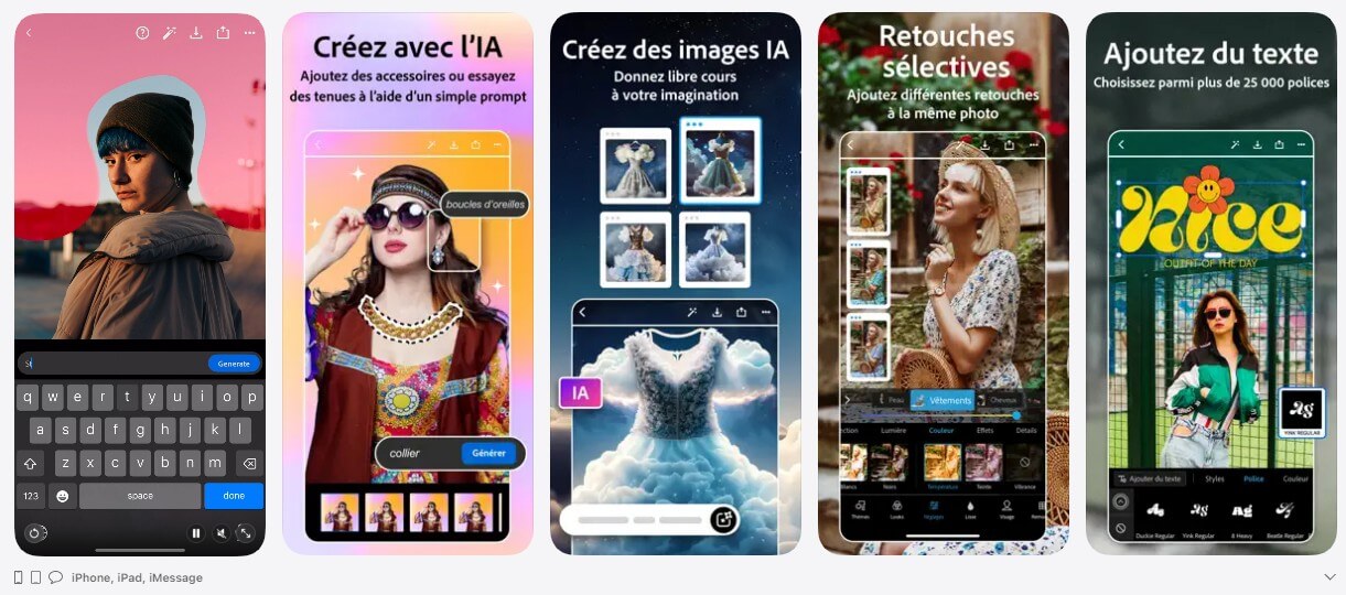 Application retouche photo : Photoshop express
