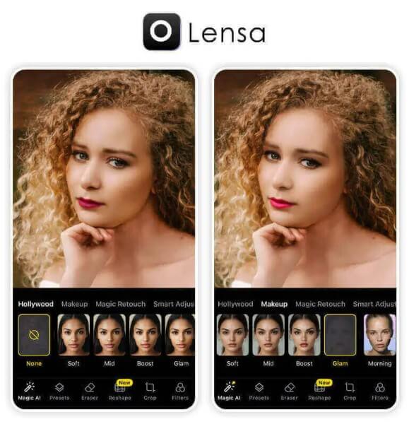 Lensa AI : application retouche photo