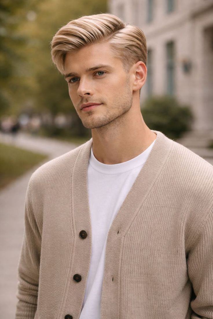 Swept Back with Matte Finish