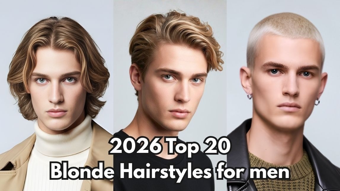 Top 20 Blonde Hairstyles For Men in 2026: Try On with AI