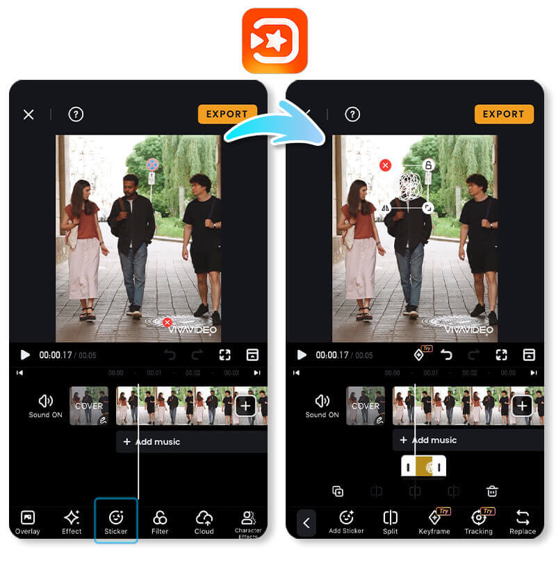 VivaVideo : application pour flouter les visages dans les vidéos