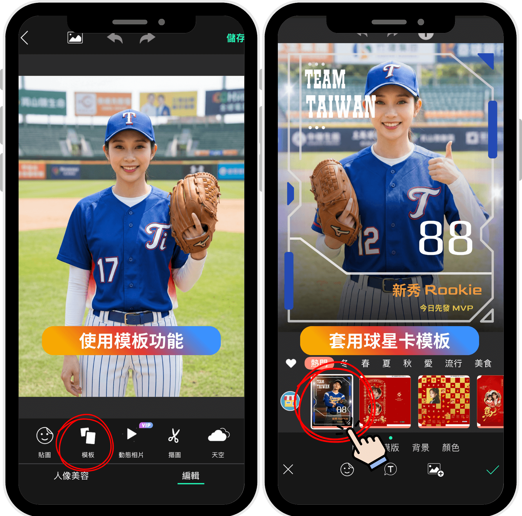 世界棒球經典賽 WBC-台灣隊球衣合照-明星球員應援卡