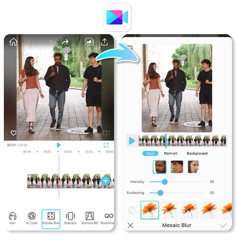 Meilleure application pour flouter les visages dans les vidéos