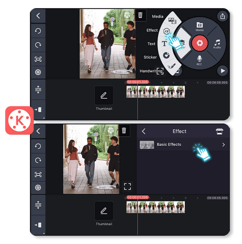 KineMaster : application pour flouter les visages dans les vidéos