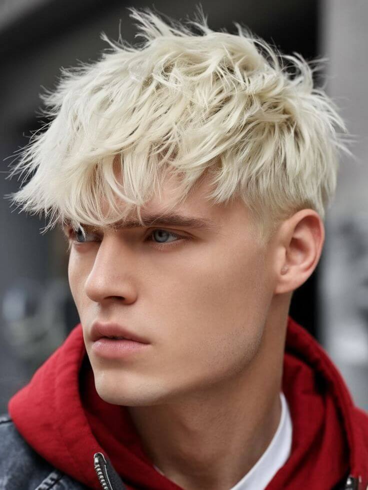 Degradado con flequillo rizado