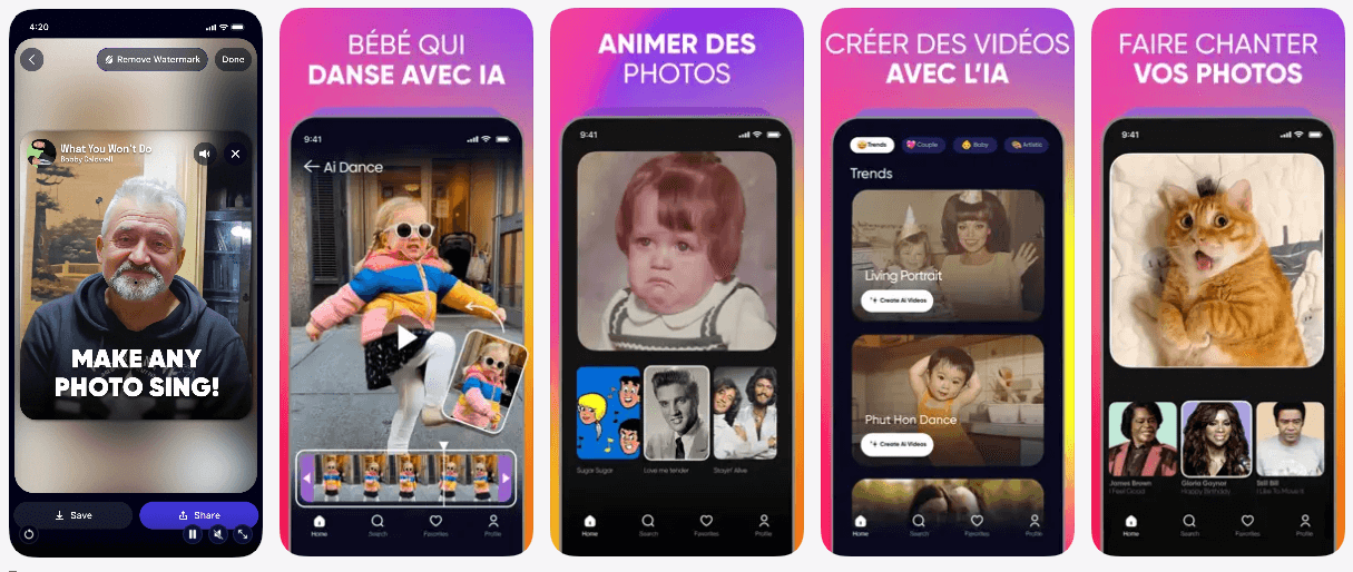 Revive : faire chanter et danser vos photos