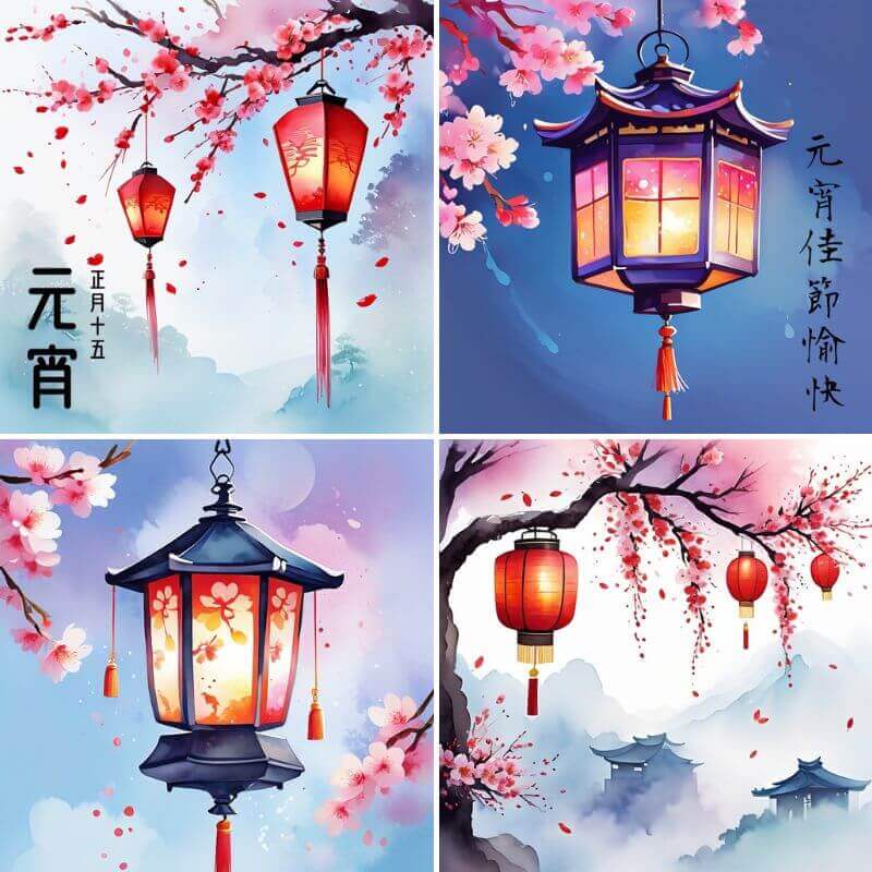 正月十五元宵圖