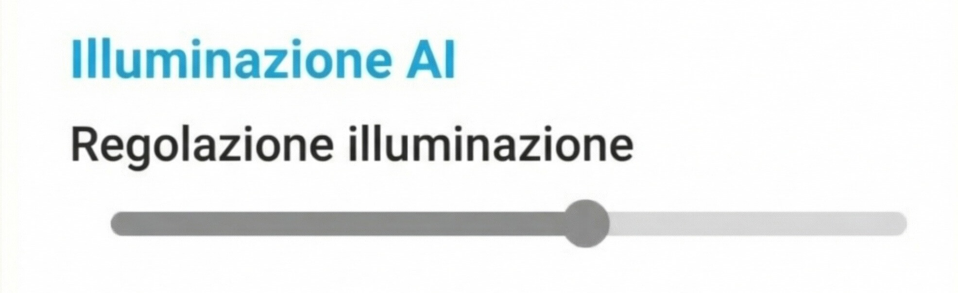 Regolazione dell’illuminazione
