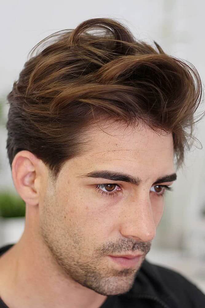 Messy Quiff is a great hairstyle for men with thinning hair.