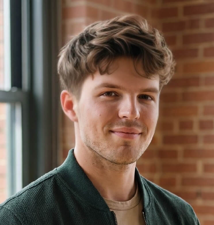 Try on the Ivy League wavy hairstyle to see if it's the right fit for you.