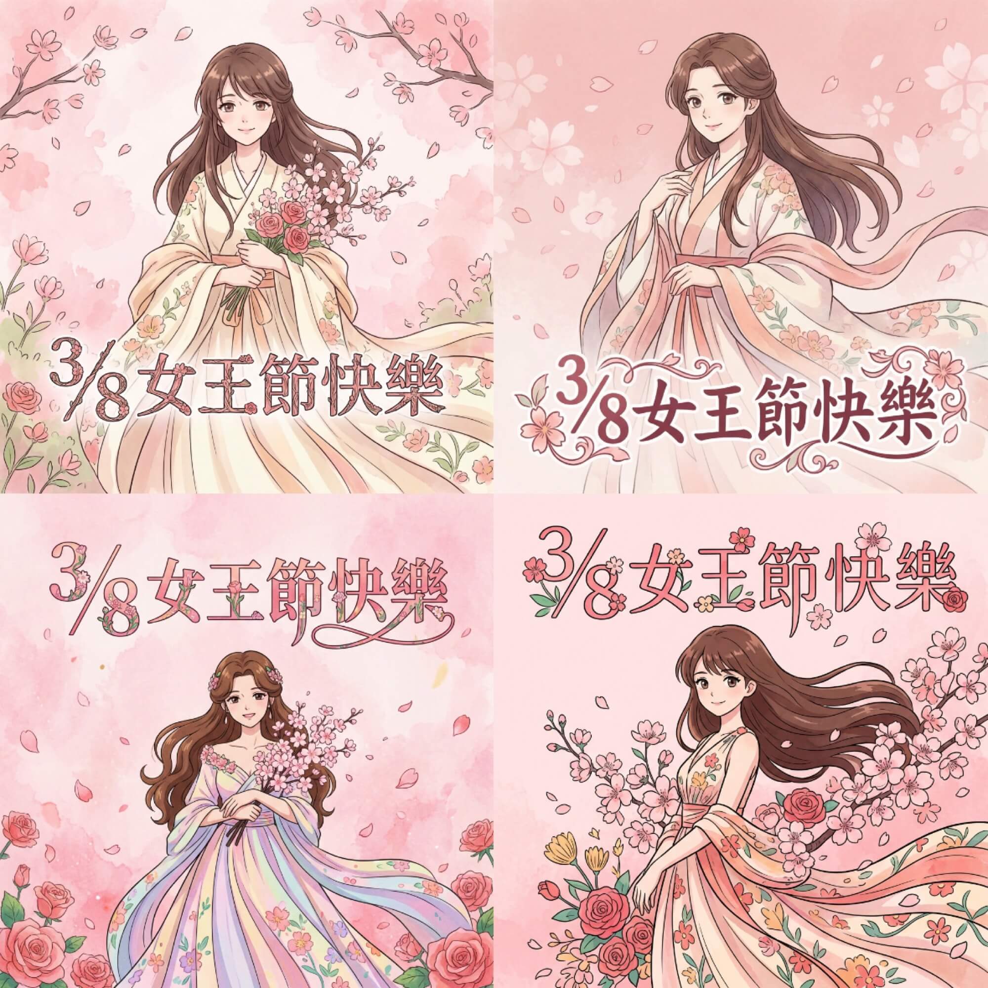 38婦女節快樂圖-婦女節圖片-婦女節早安圖-三八女神節快樂