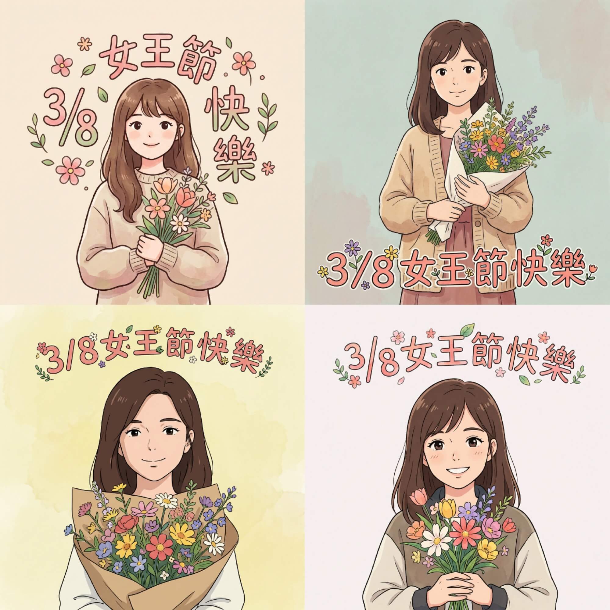 38婦女節快樂圖-婦女節圖片-婦女節早安圖-三八女神節快樂