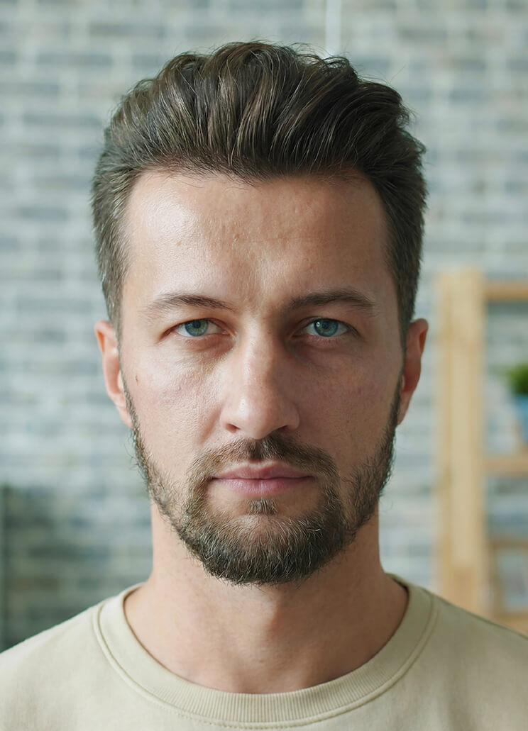 Simply upload your photo into AI Agent to try on this hairstyle.