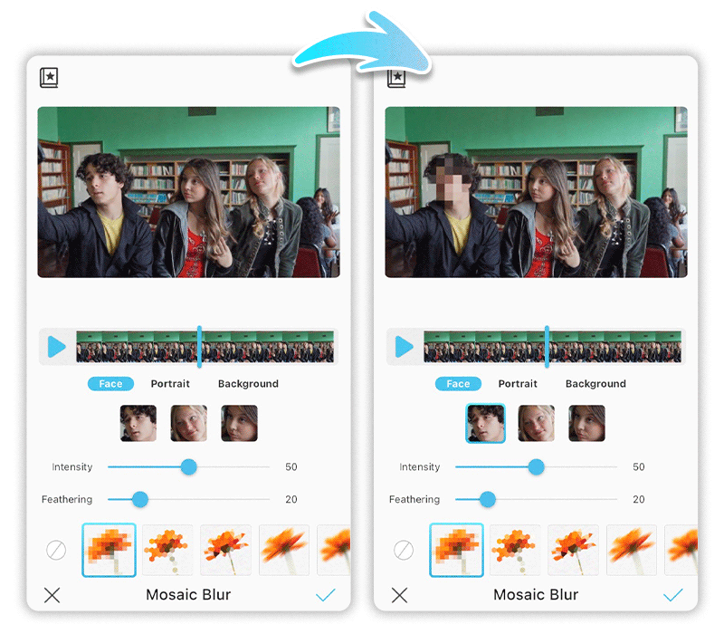 YouCam Video : application pour flouter les visage sur vidéo