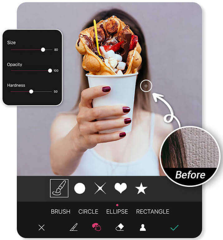 Arrière plan flou nourriture