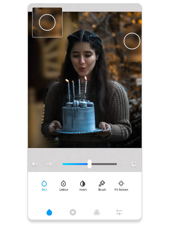 Blur photo editor : pour flouter des parties de l'arrière-plan