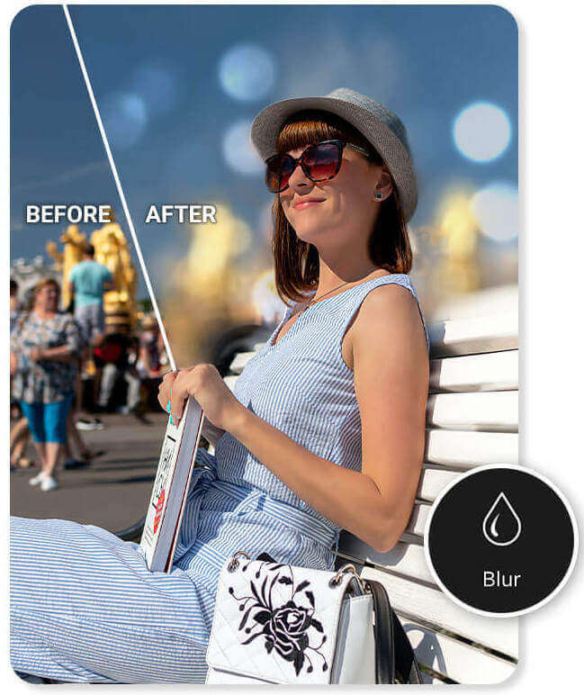 Comment flouter fond d'une photo sur Android