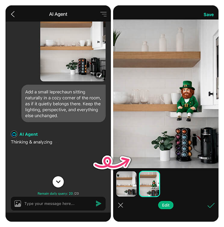 Enter Your Prompt to Make Your Leprechaun Caught on Camera