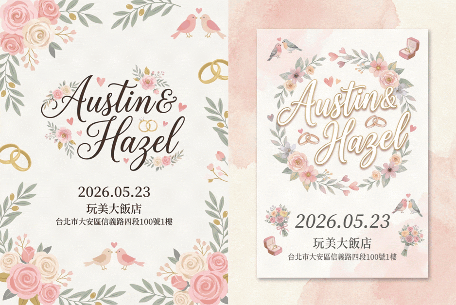 婚禮邀請函-婚禮邀請卡-婚禮邀請函模板