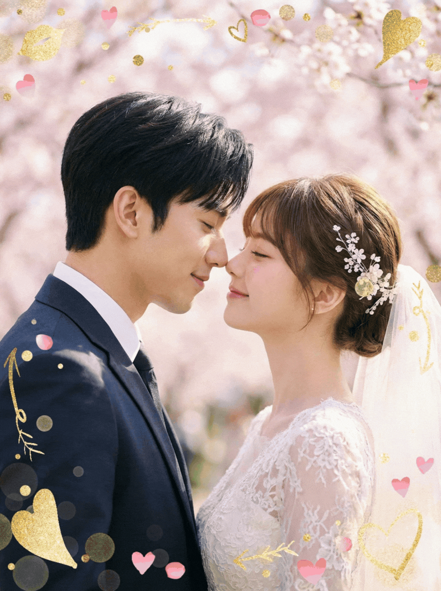 玩美相機套用邊框功能：一鍵套用愛情主題邊框