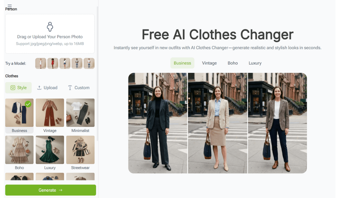 VisualGPT AI Clothes Changer