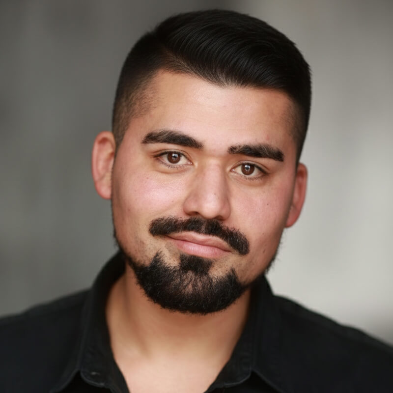 Try on the latest hairstyle for men in seconds - the taper fade.