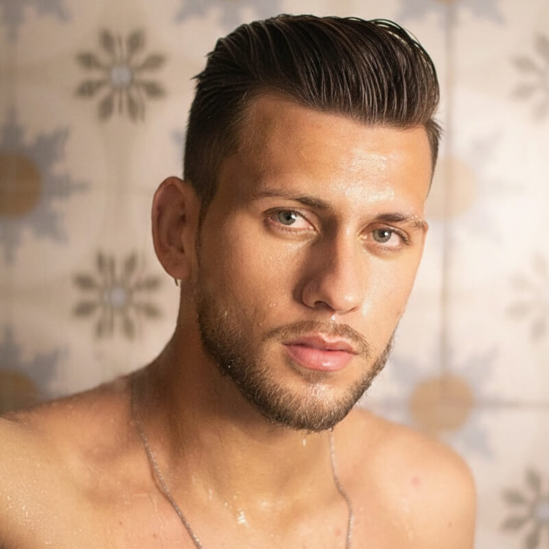 Modern pompadour is the latest trendy haircut for men.