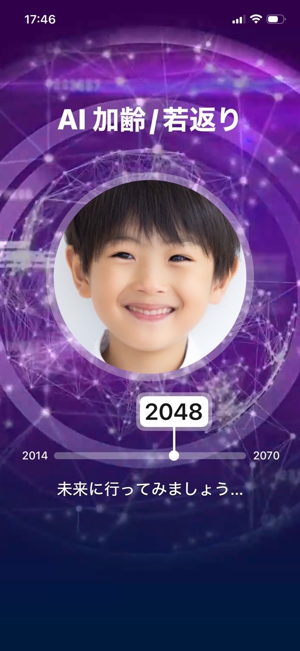 ステップ４：大人にさせたい写真をアップロード