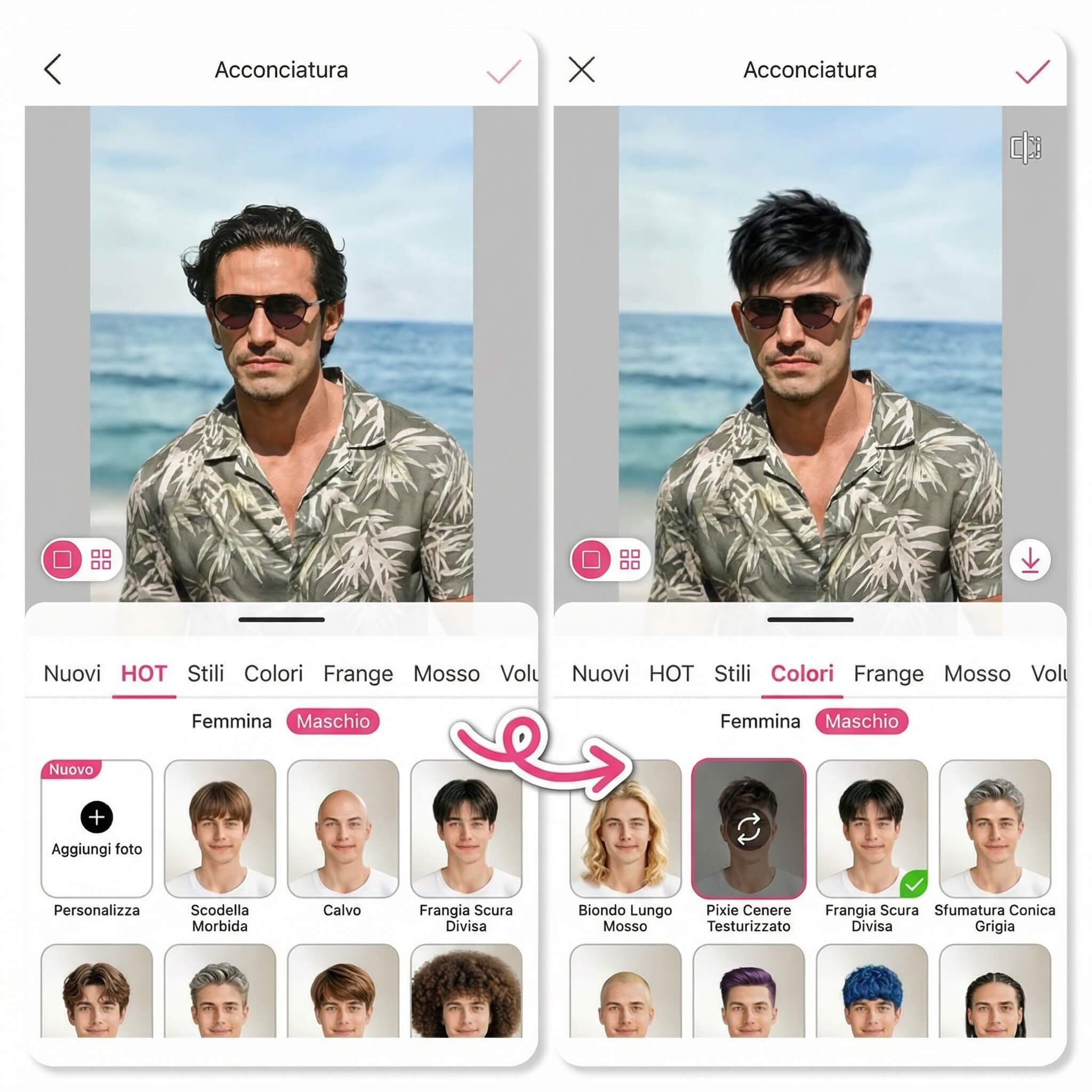 Prova taglio capelli uomo