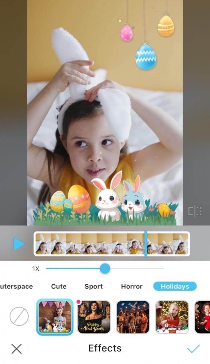 Ideias de vídeo de Páscoa pra criar no celular com YouCam Video