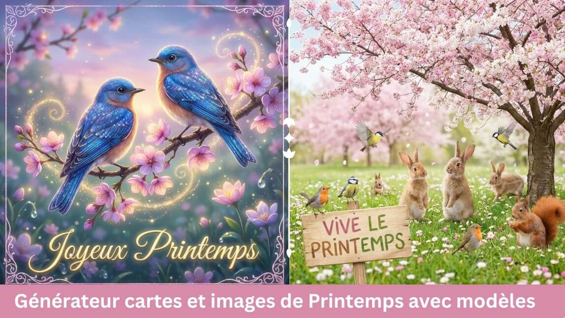 Générateur images, mème et carte virtuelle Joyeux Printemps [2026]