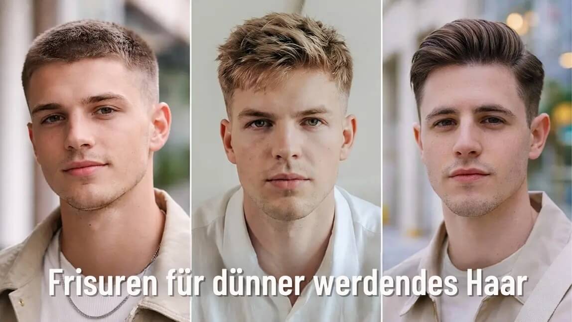 Moderne Frisuren für Männer mit dünner werdendem Haar
