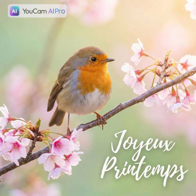 Créer image et carte virtuelle Printemps Créer image et carte virtuelle Printemps