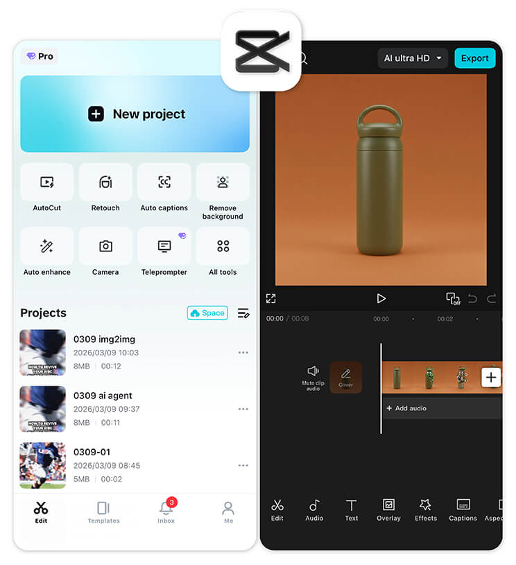 CapCut is a good lyric video maker option for mobile creators.