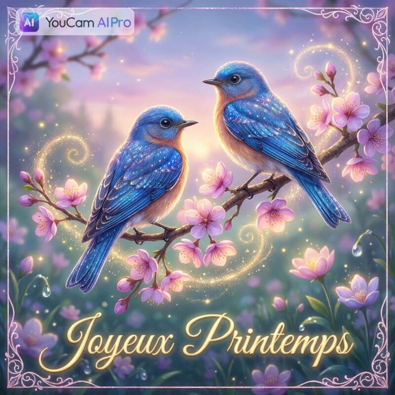 Créer image et carte virtuelle Printemps Image et carte virtuelle Printemps