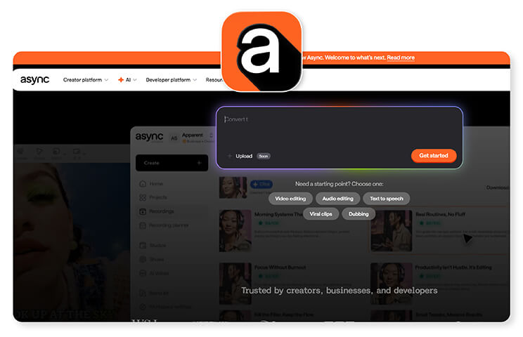 Async is best for budget-conscious creators looking for a lightweight, browser-based lyric video editor.